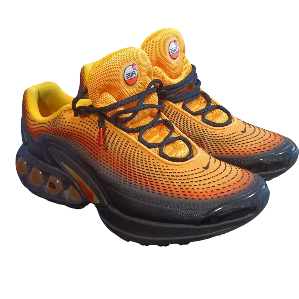 Nike Air Orange and Black Sneakers